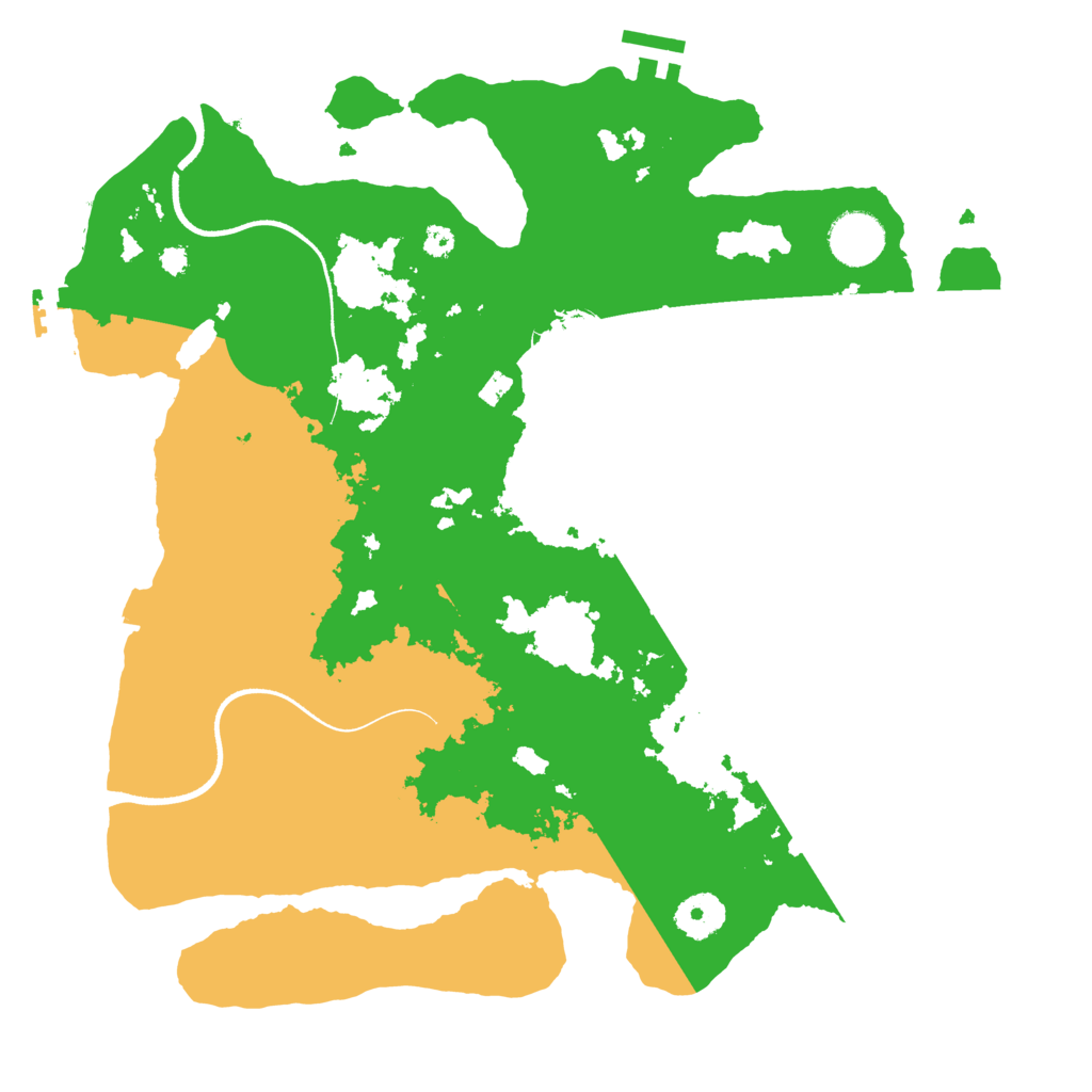 Biome Rust Map: Procedural Map, Size: 3500, Seed: 1618625423