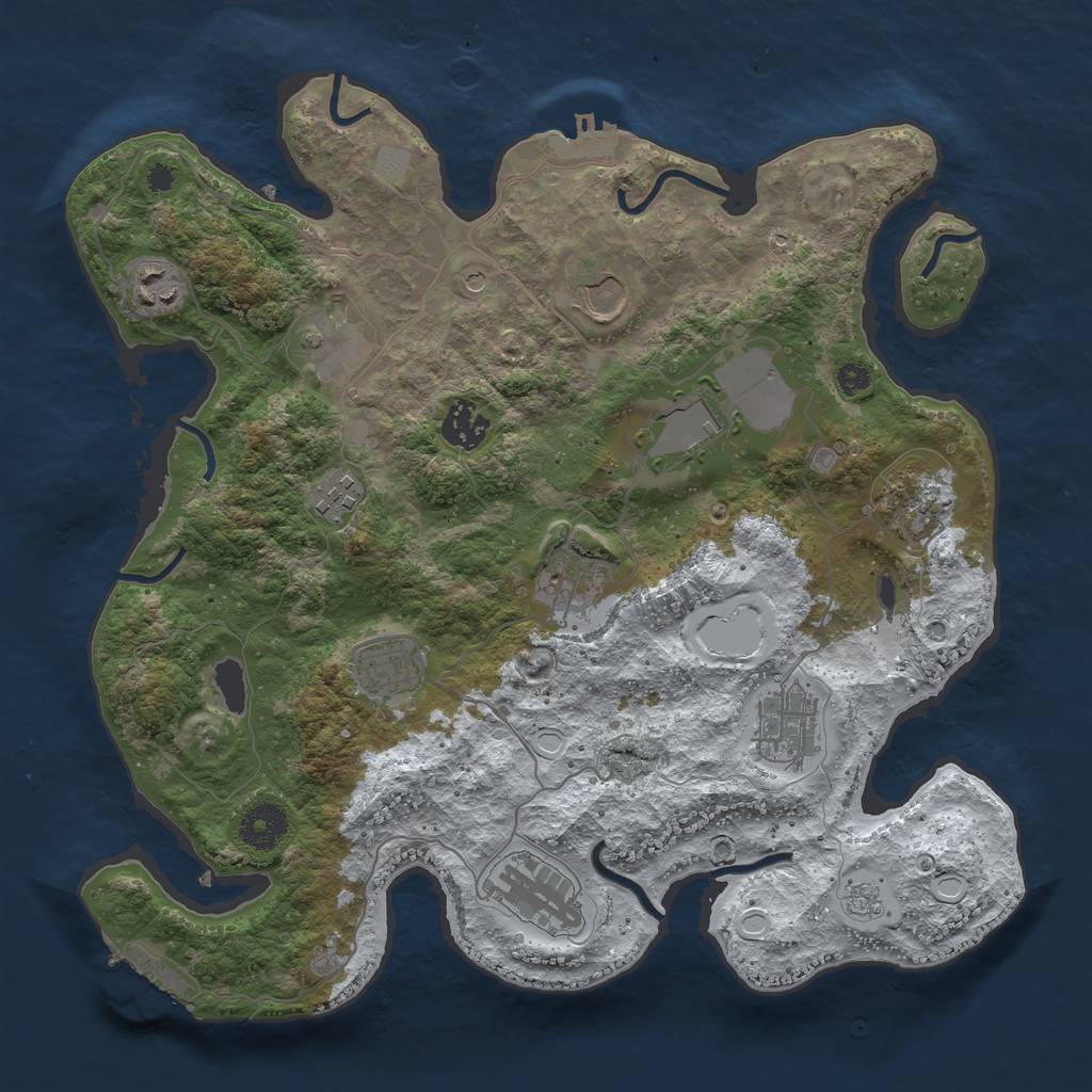 Procedural Map :: Rust Map :: Just-Wiped