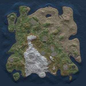 Thumbnail Rust Map: Procedural Map, Size: 4000, Seed: 443512403, 20 Monuments