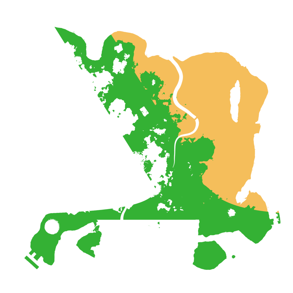 Biome Rust Map: Procedural Map, Size: 3500, Seed: 1413944655