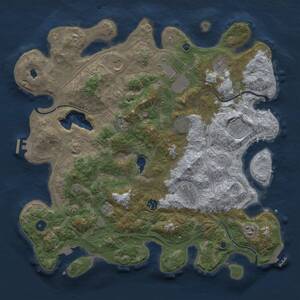 Thumbnail Rust Map: Procedural Map, Size: 4250, Seed: 1499653159, 15 Monuments