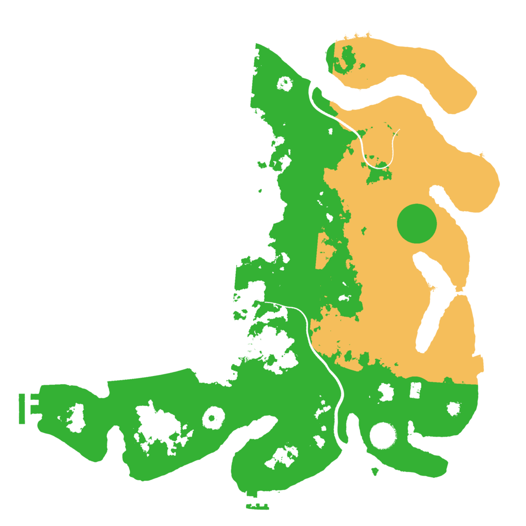 Biome Rust Map: Procedural Map, Size: 3500, Seed: 1286520741