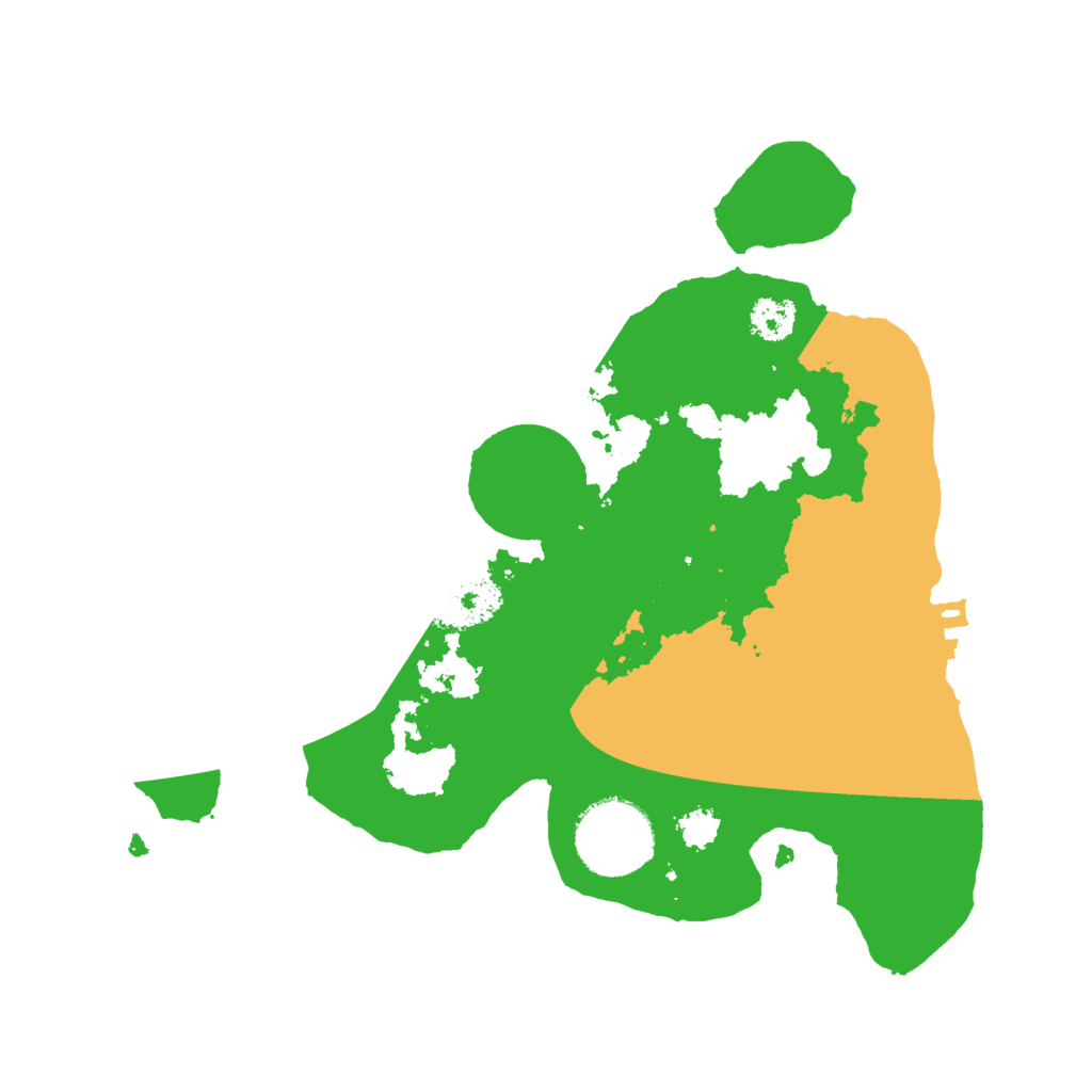 Biome Rust Map: Procedural Map, Size: 2500, Seed: 2016160548