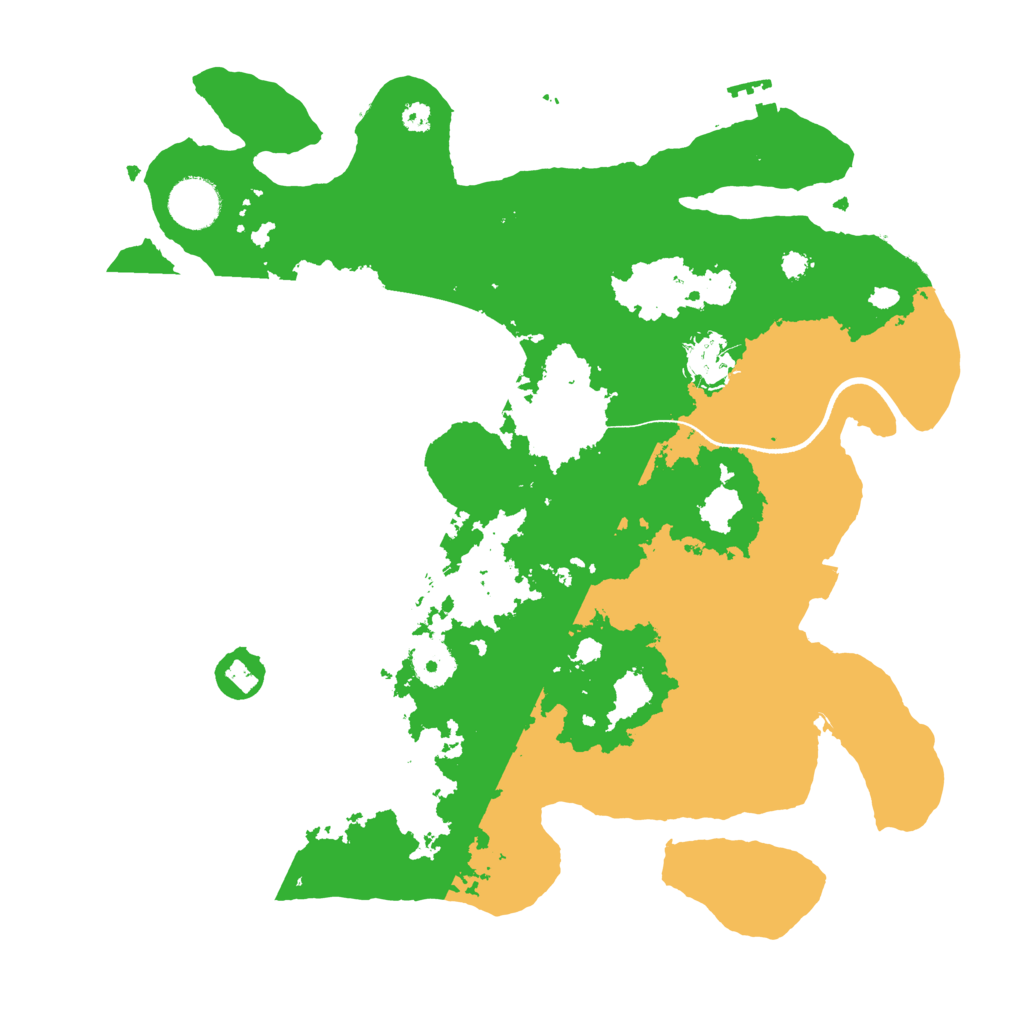 Biome Rust Map: Procedural Map, Size: 3500, Seed: 665392