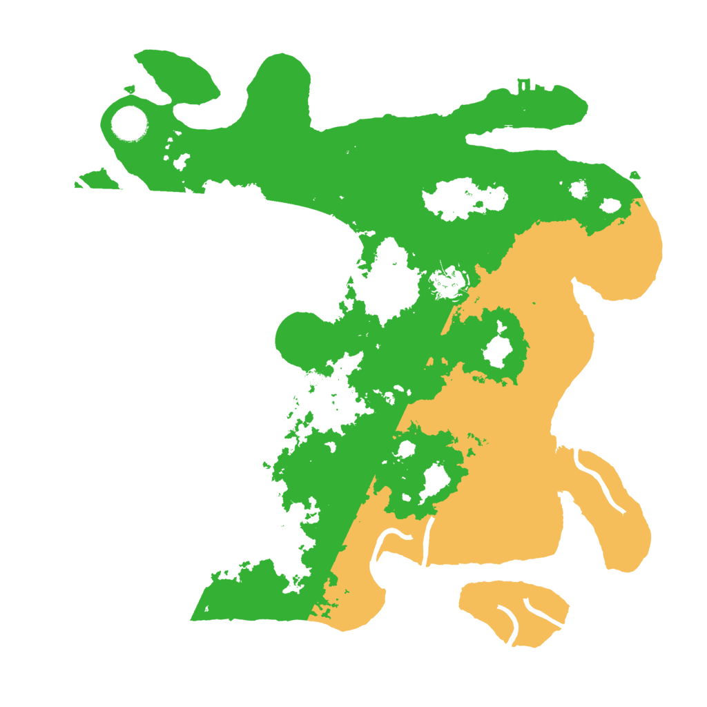 Biome Rust Map: Procedural Map, Size: 3500, Seed: 665392