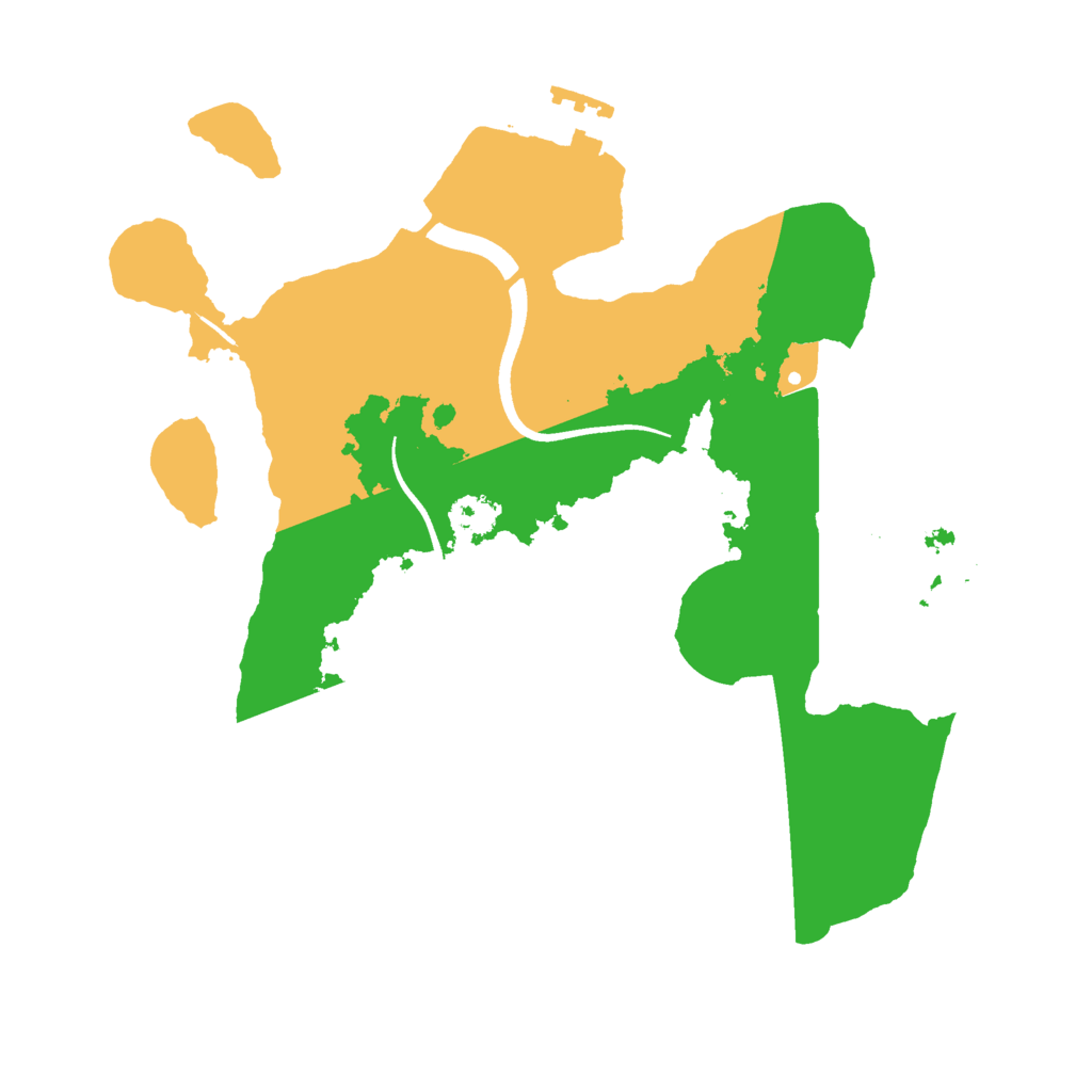 Biome Rust Map: Procedural Map, Size: 2500, Seed: 2061302115