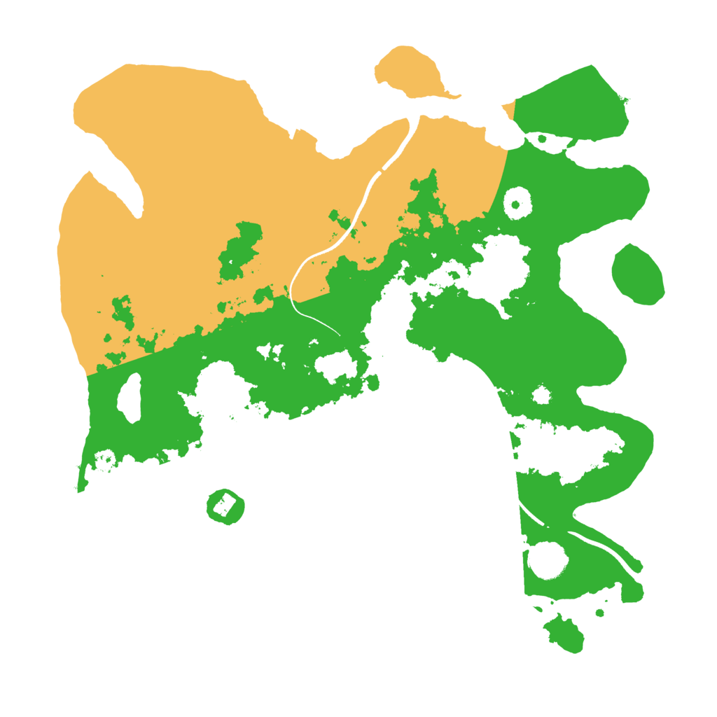 Biome Rust Map: Procedural Map, Size: 3500, Seed: 1073924371