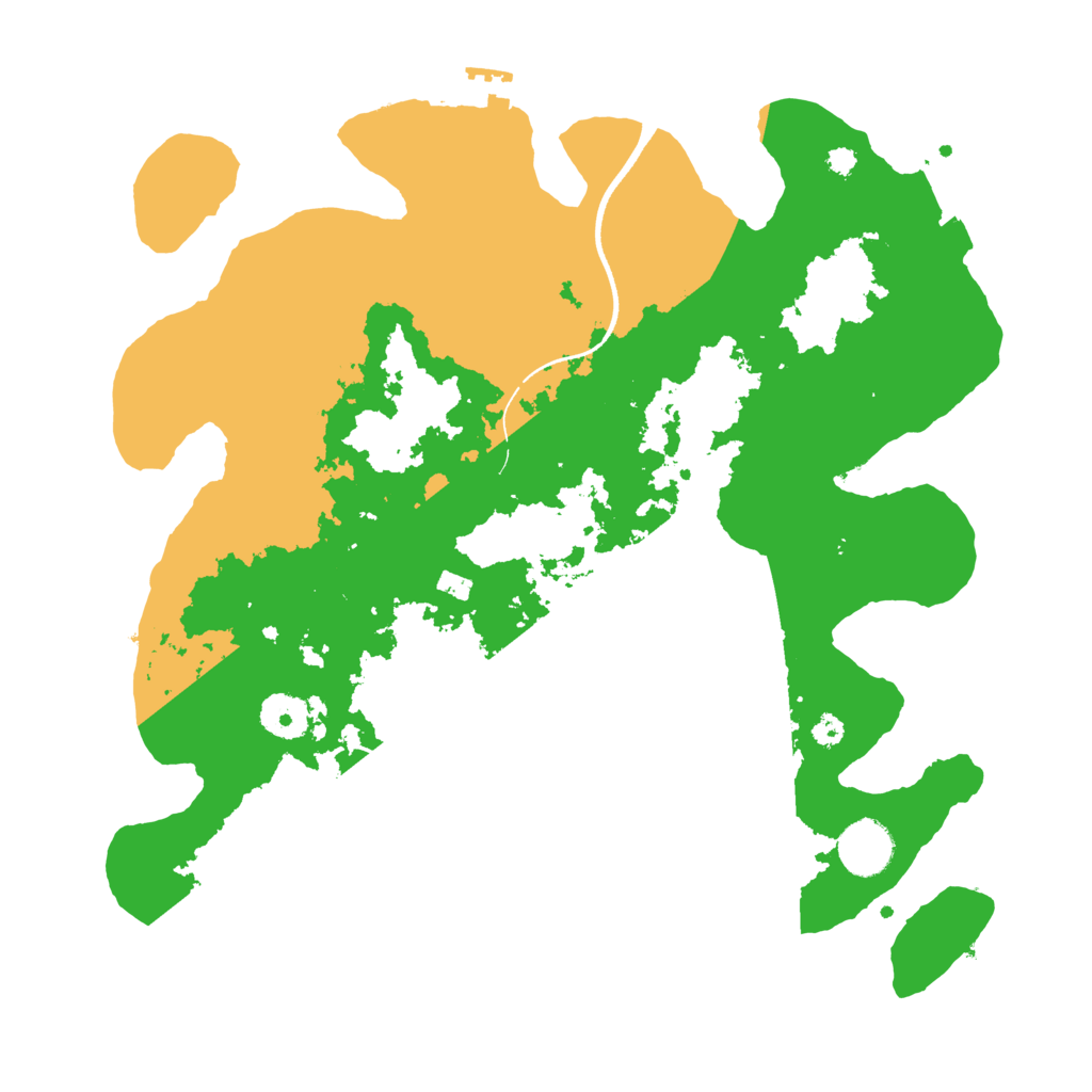 Biome Rust Map: Procedural Map, Size: 3500, Seed: 9622