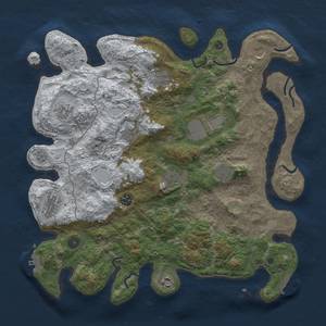 Thumbnail Rust Map: Procedural Map, Size: 4050, Seed: 431779581, 20 Monuments