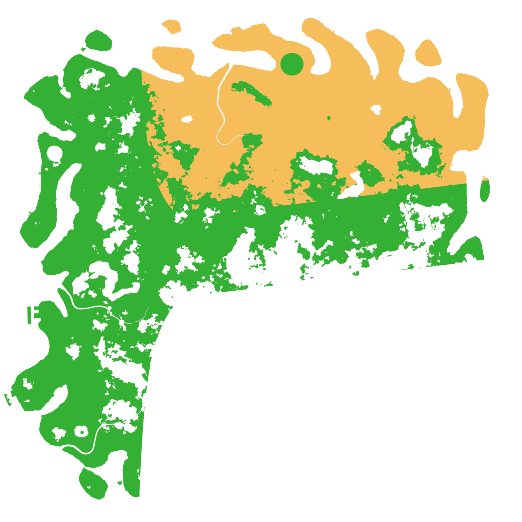 Biome Rust Map: Procedural Map, Size: 6000, Seed: 4545