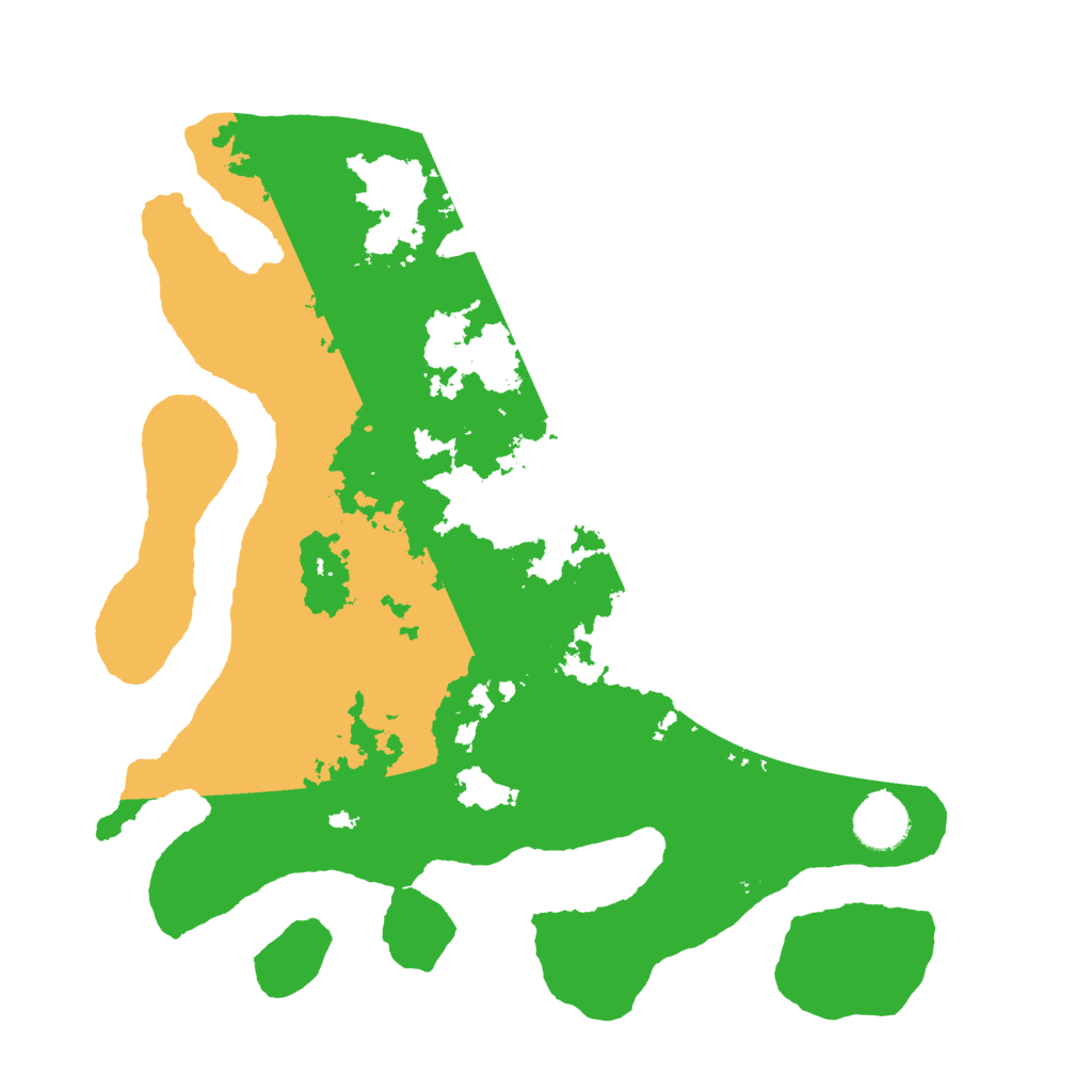 Biome Rust Map: Barren, Size: 3500, Seed: 472411652