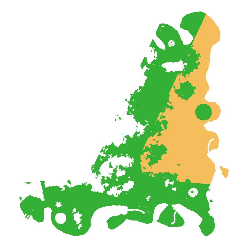 Biome Rust Map: Procedural Map, Size: 4000, Seed: 19545