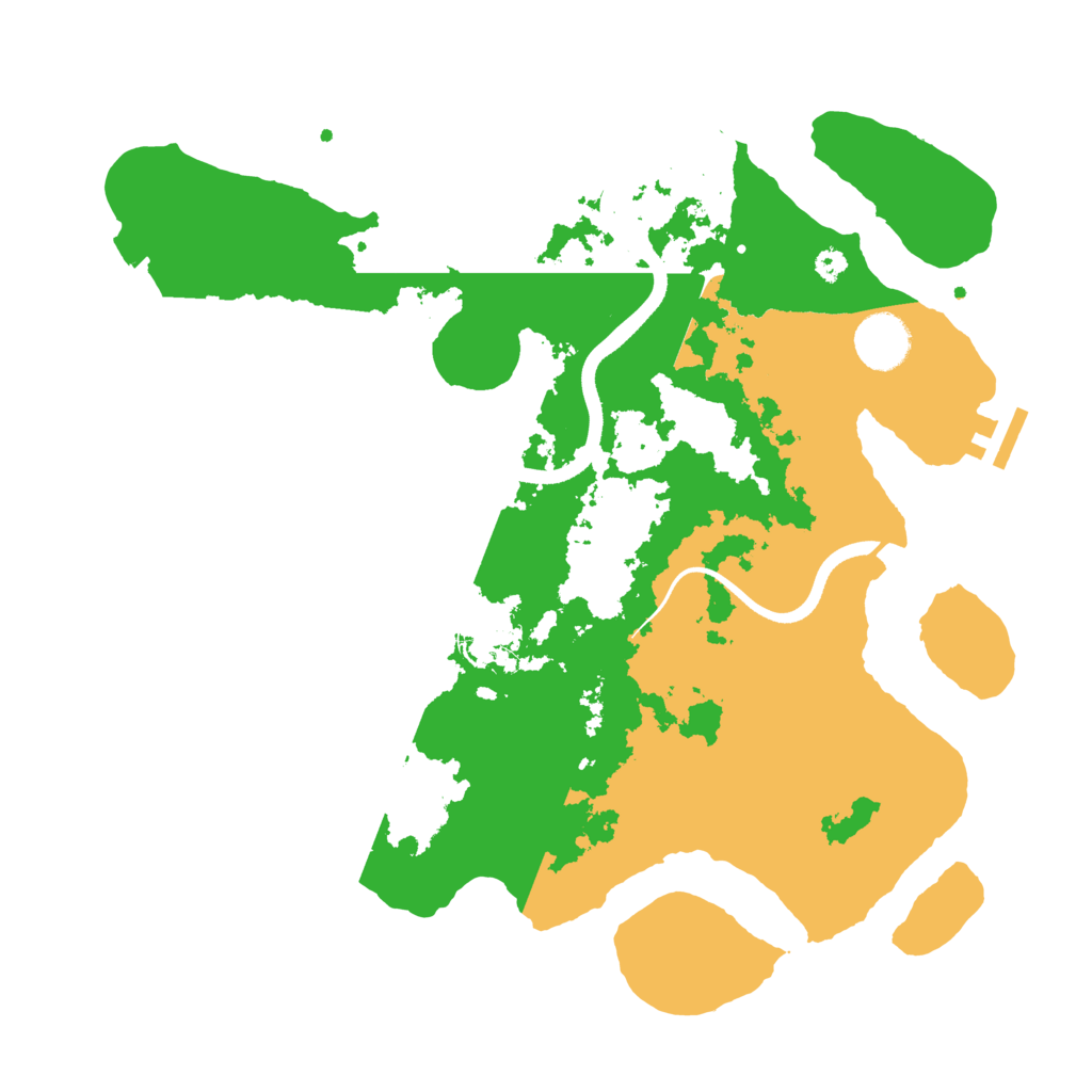 Biome Rust Map: Procedural Map, Size: 3500, Seed: 635454175