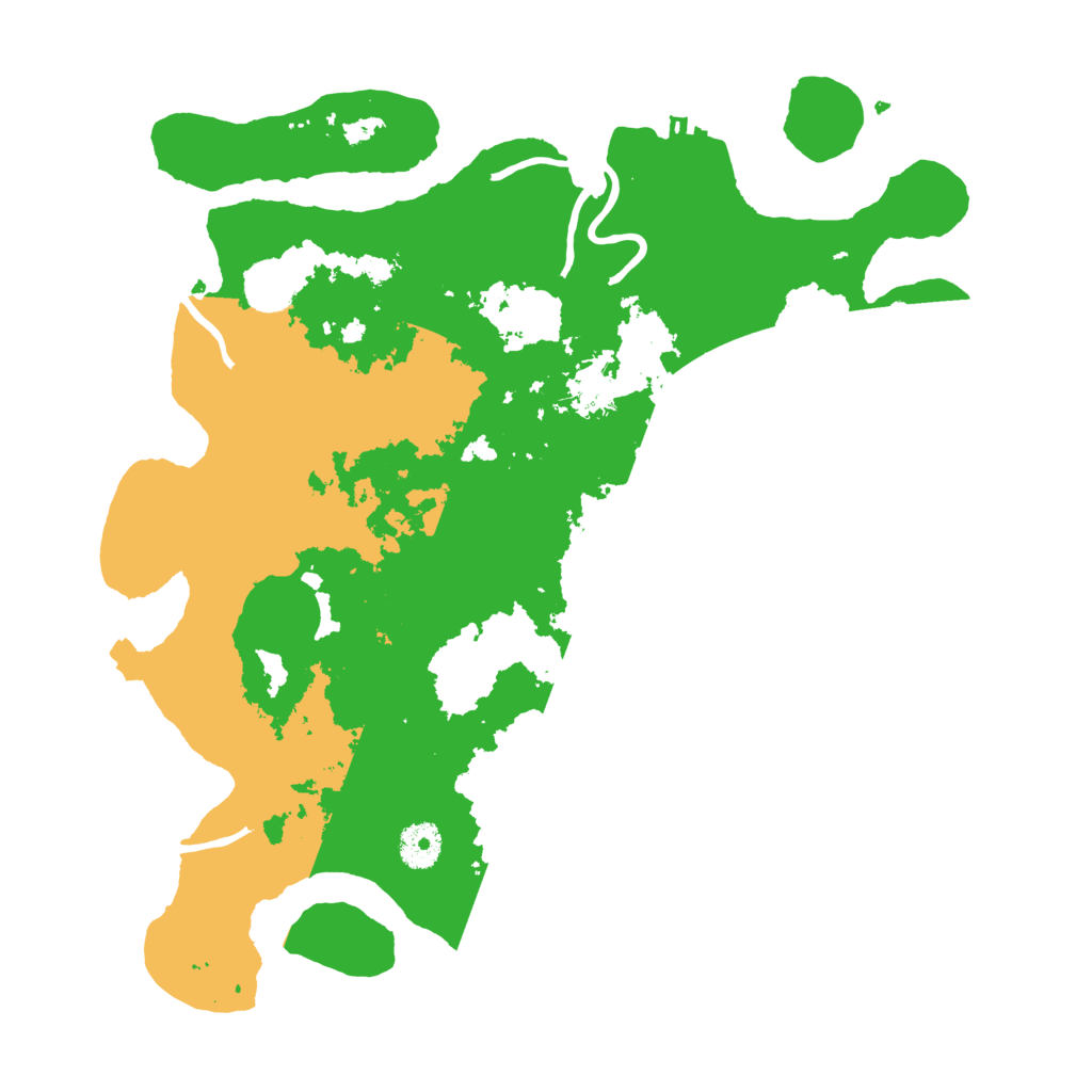 Biome Rust Map: Procedural Map, Size: 3700, Seed: 258