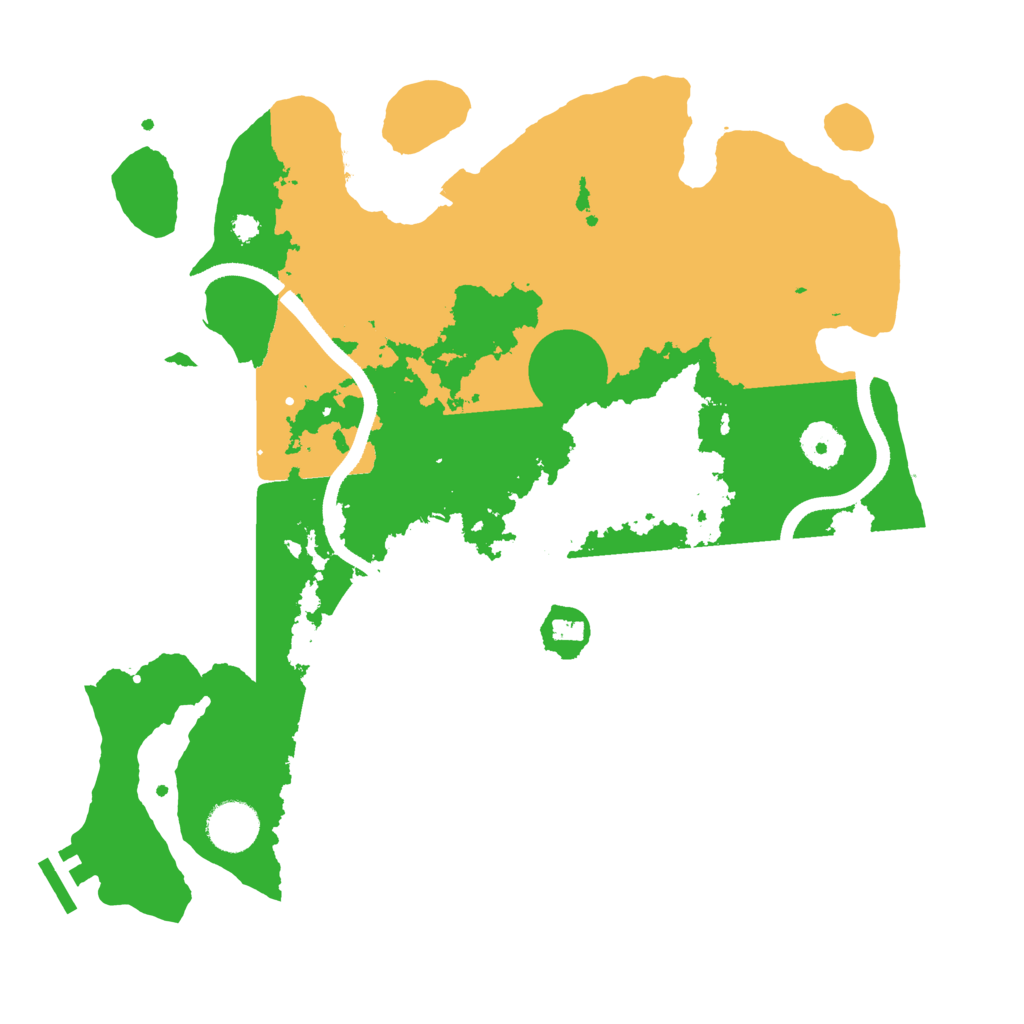 Biome Rust Map: Procedural Map, Size: 3500, Seed: 1195862466