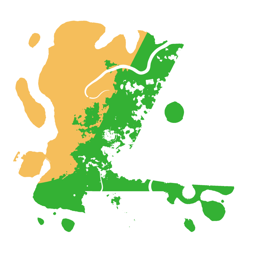 Biome Rust Map: Procedural Map, Size: 3501, Seed: 16682