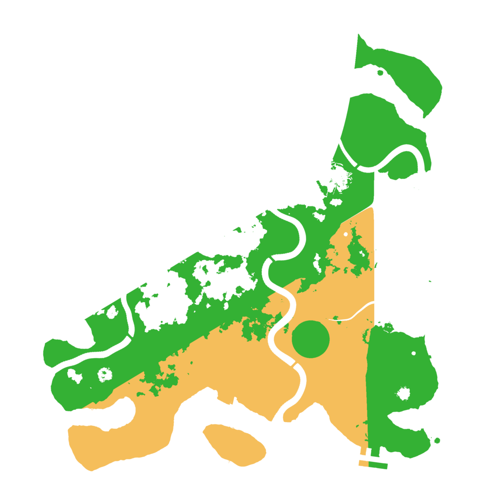 Biome Rust Map: Procedural Map, Size: 3500, Seed: 304036804