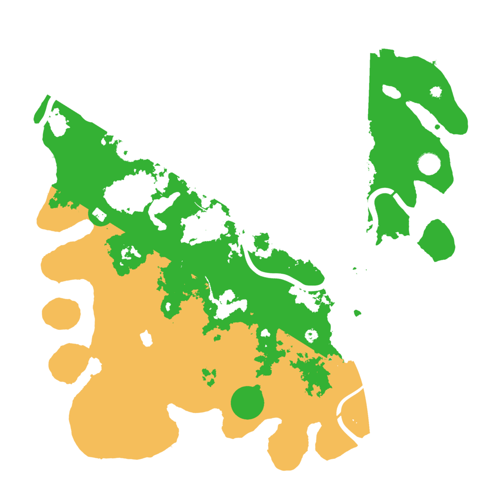 Biome Rust Map: Procedural Map, Size: 4000, Seed: 28619