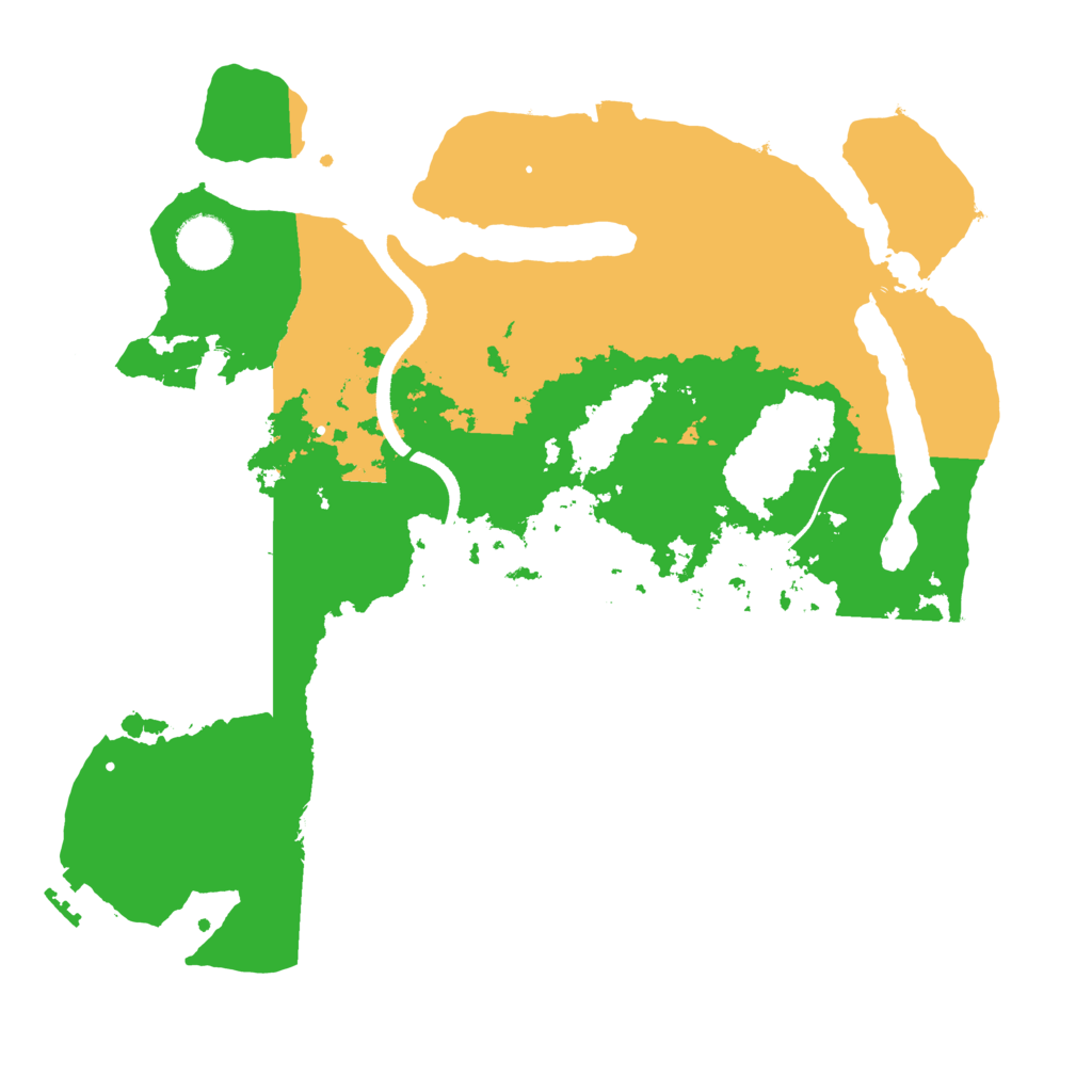 Biome Rust Map: Procedural Map, Size: 3500, Seed: 388715417
