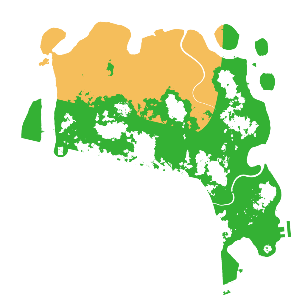 Biome Rust Map: Procedural Map, Size: 3900, Seed: 46827078