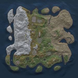 Thumbnail Rust Map: Procedural Map, Size: 3600, Seed: 256, 15 Monuments