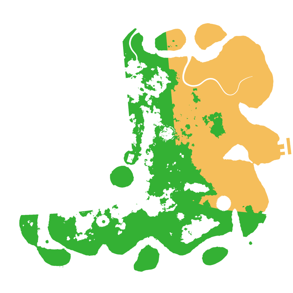 Biome Rust Map: Procedural Map, Size: 3600, Seed: 256