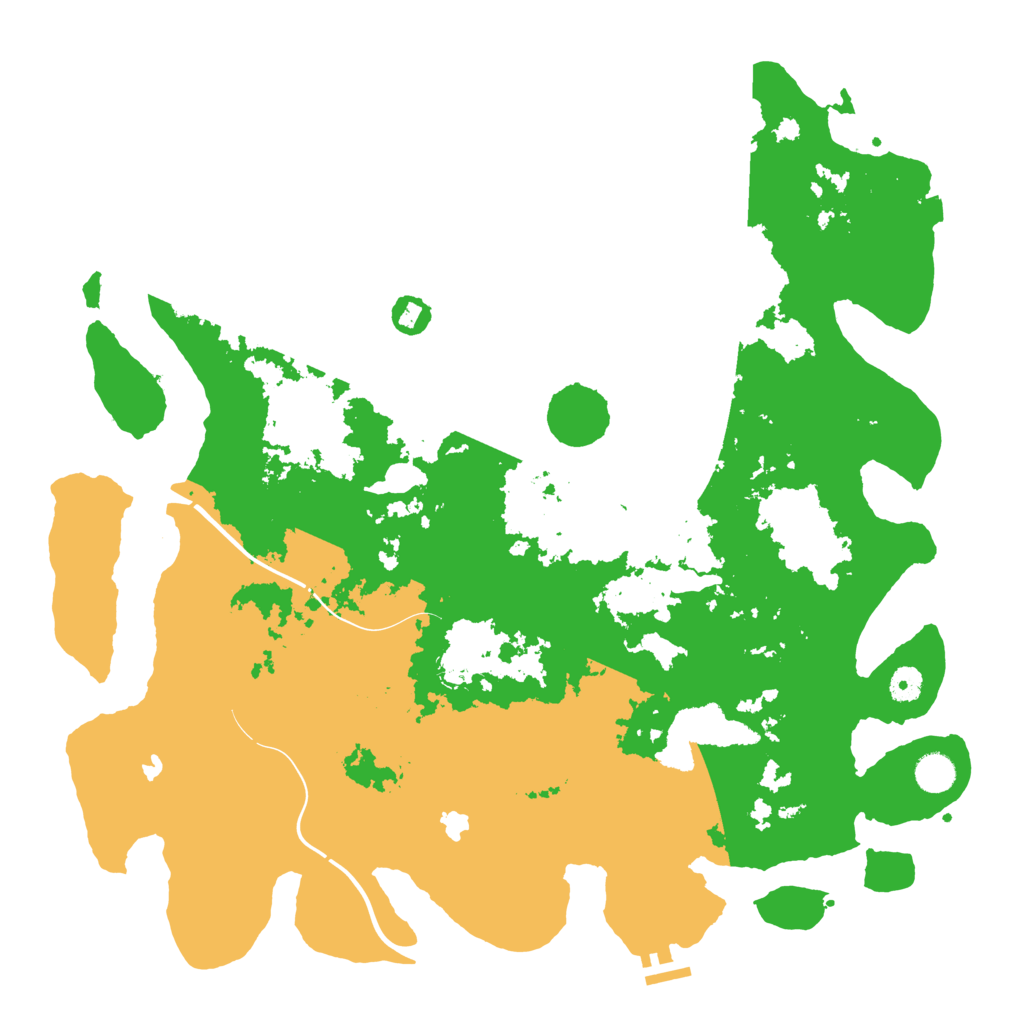 Biome Rust Map: Procedural Map, Size: 4500, Seed: 1959087188
