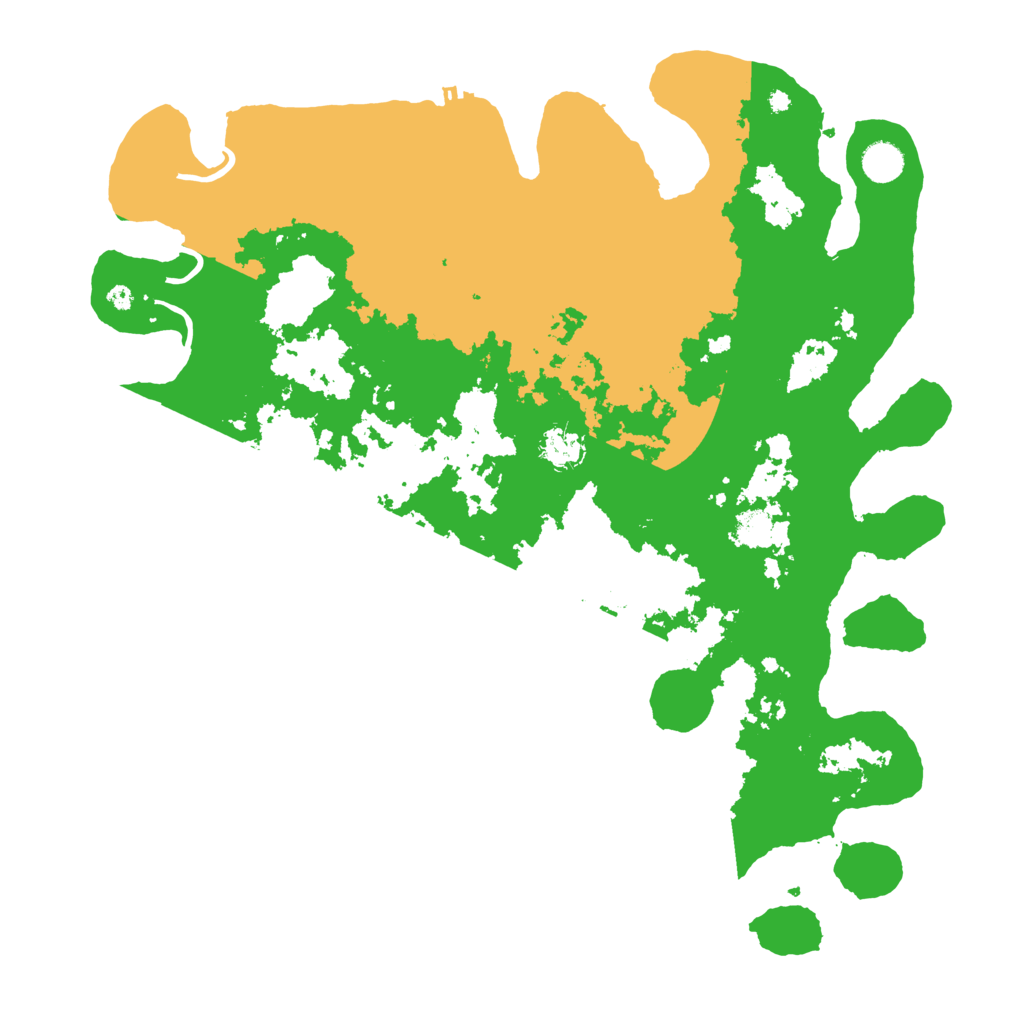 Biome Rust Map: Procedural Map, Size: 4400, Seed: 33