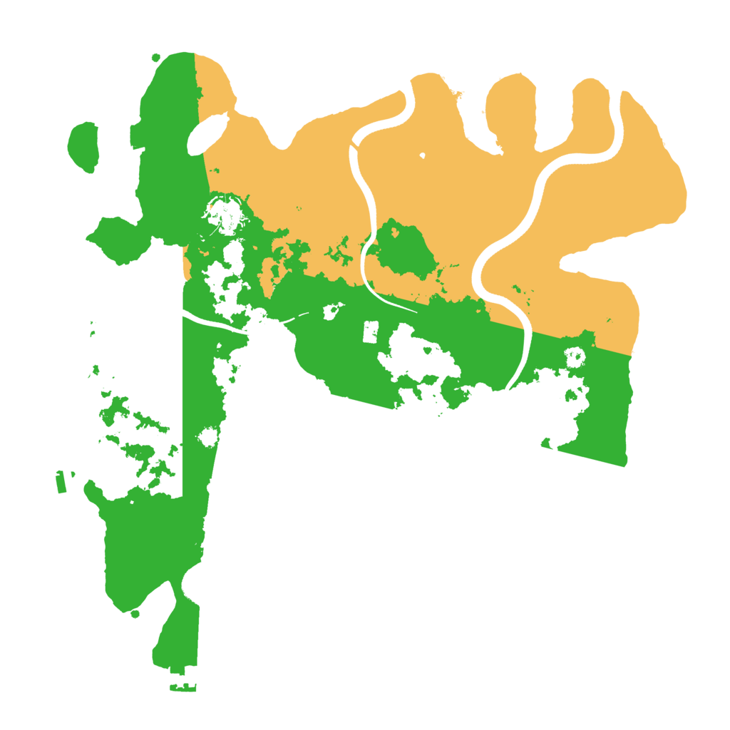 Biome Rust Map: Procedural Map, Size: 3500, Seed: 985124