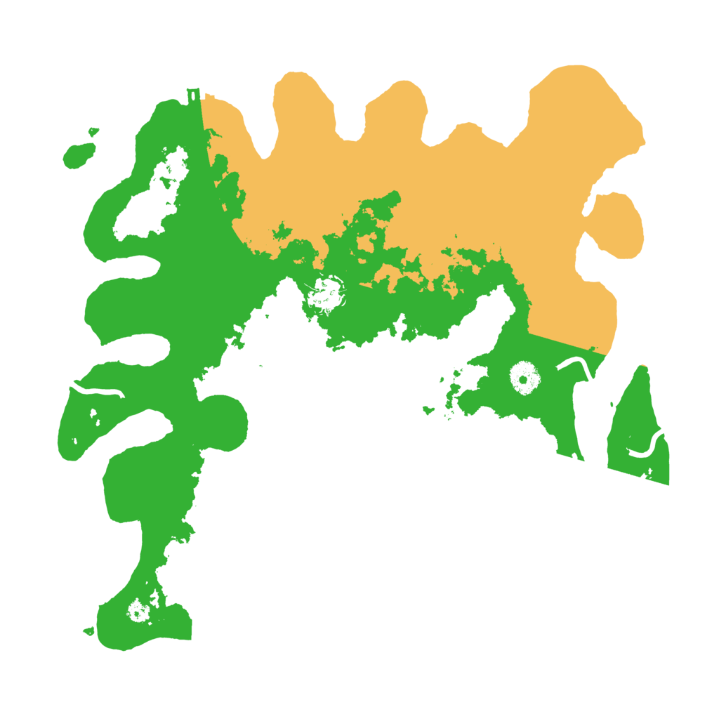 Biome Rust Map: Procedural Map, Size: 3500, Seed: 13784319