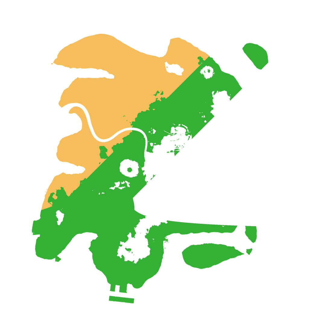 Biome Rust Map: Procedural Map, Size: 2500, Seed: 2070955869