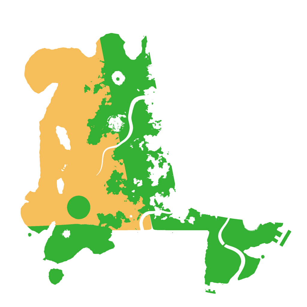 Biome Rust Map: Procedural Map, Size: 3500, Seed: 753993356