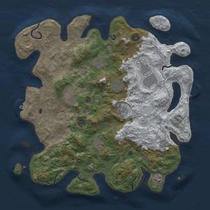 Thumbnail Rust Map: Procedural Map, Size: 4000, Seed: 252131, 19 Monuments