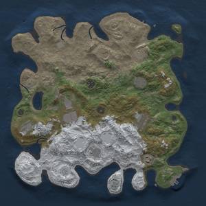 Thumbnail Rust Map: Procedural Map, Size: 3850, Seed: 36867466, 20 Monuments