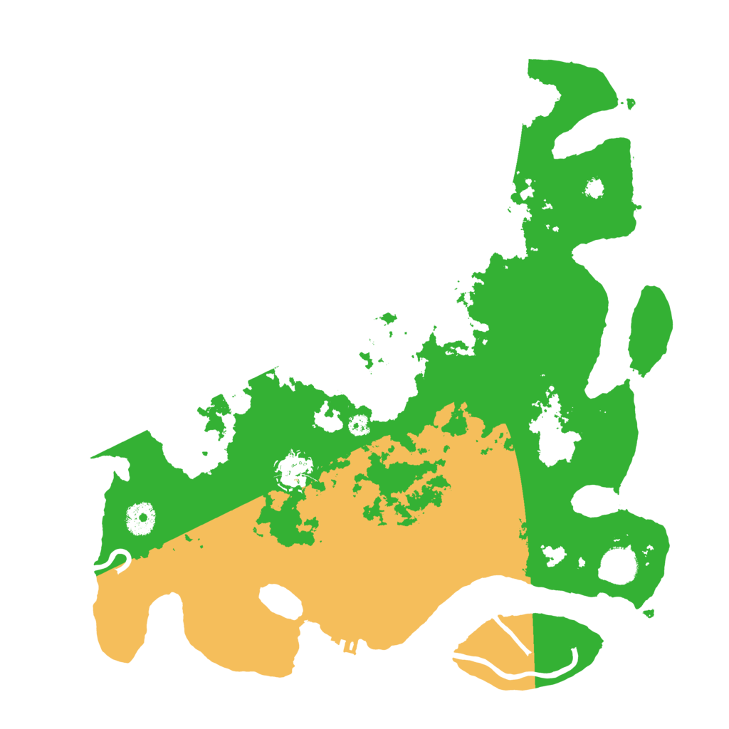 Biome Rust Map: Procedural Map, Size: 3500, Seed: 154391630