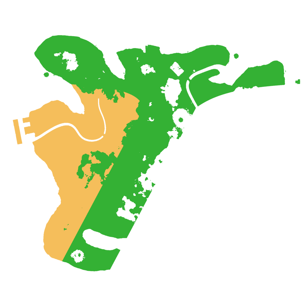 Biome Rust Map: Procedural Map, Size: 2500, Seed: 32454