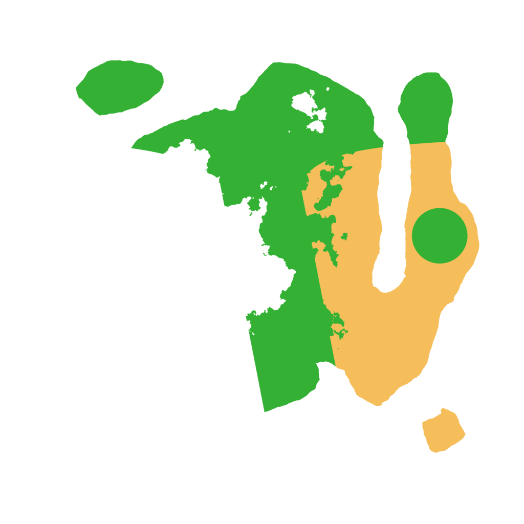 Biome Rust Map: Barren, Size: 2500, Seed: 1222