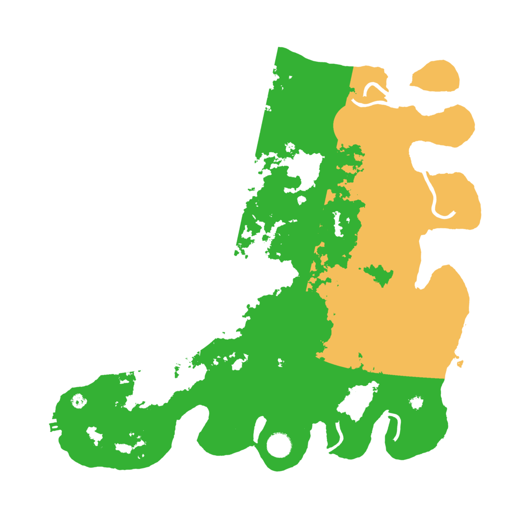 Biome Rust Map: Procedural Map, Size: 3700, Seed: 457780283