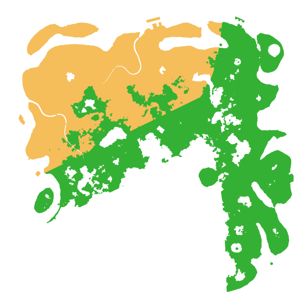 Biome Rust Map: Procedural Map, Size: 4500, Seed: 142578124