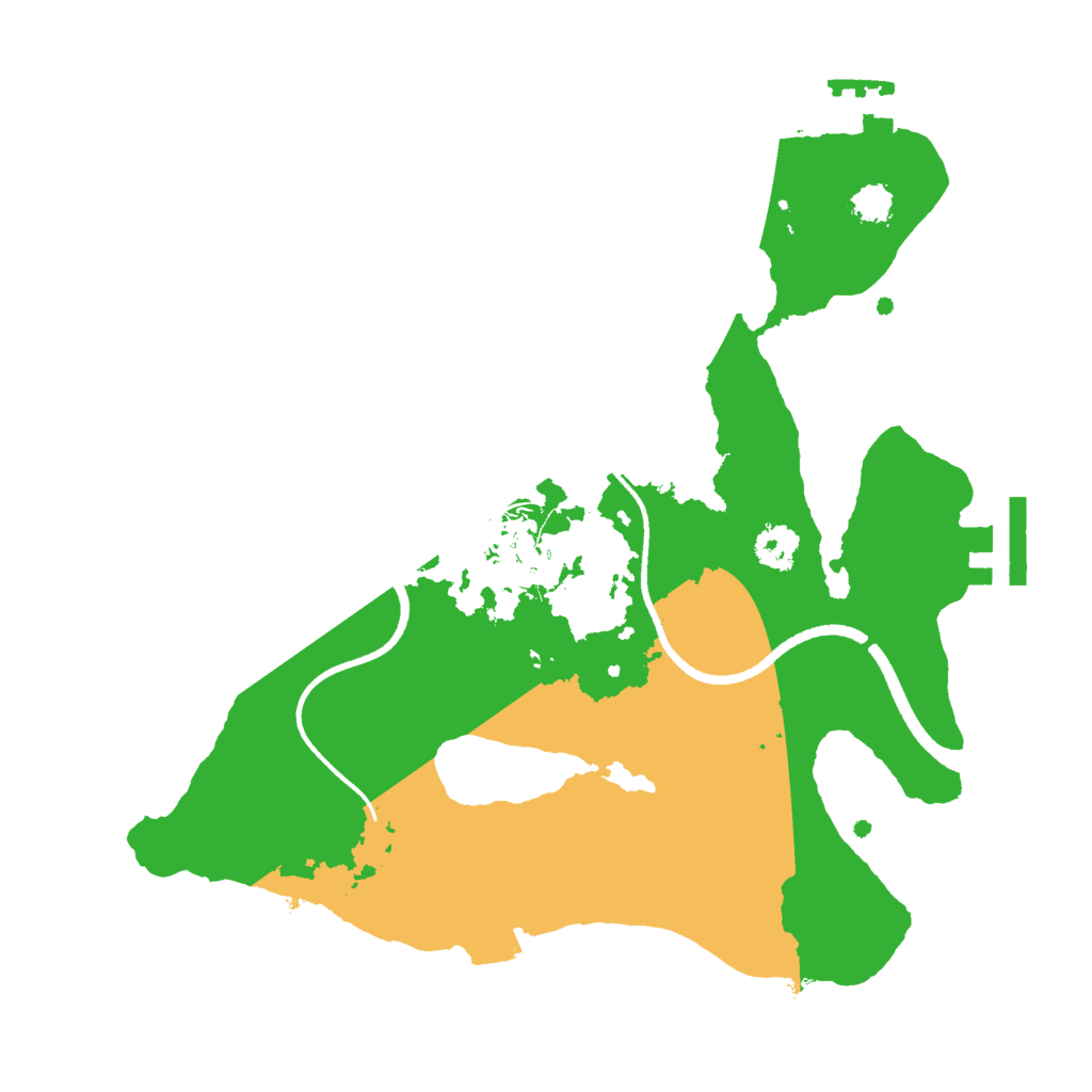 Biome Rust Map: Procedural Map, Size: 2500, Seed: 37168960