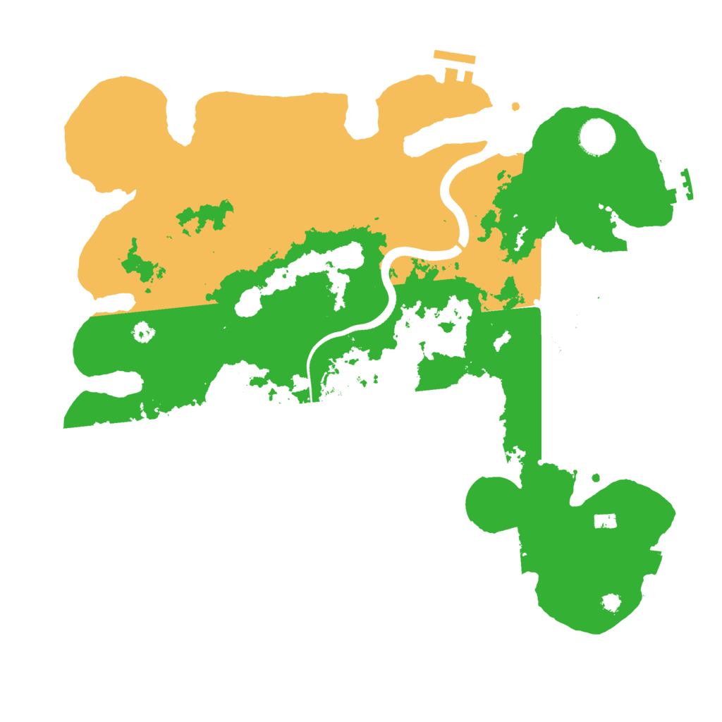 Biome Rust Map: Procedural Map, Size: 3500, Seed: 2083839798