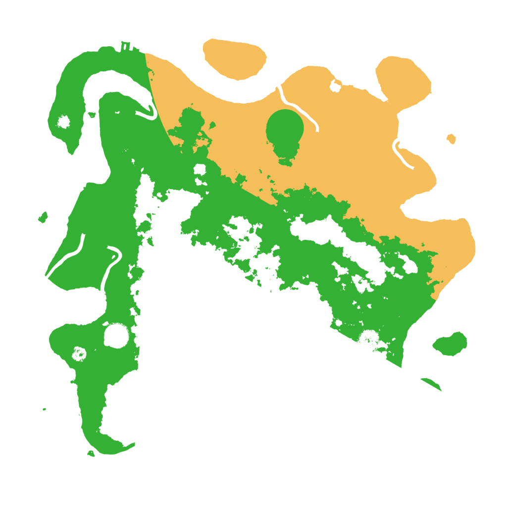 Biome Rust Map: Procedural Map, Size: 3600, Seed: 3186870