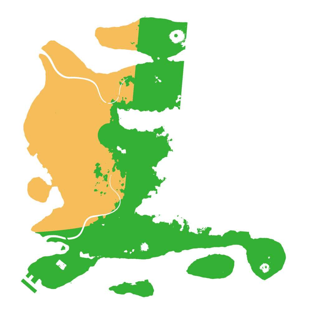 Biome Rust Map: Procedural Map, Size: 3500, Seed: 775167865