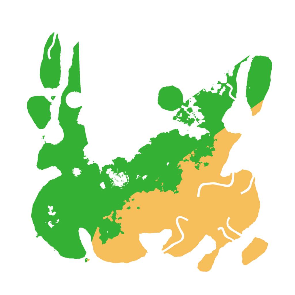 Biome Rust Map: Procedural Map, Size: 3200, Seed: 16111