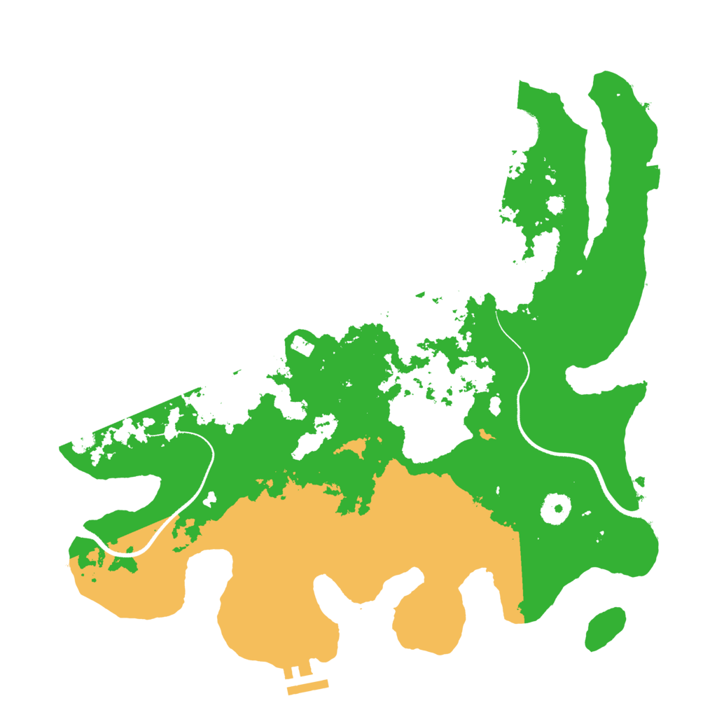 Biome Rust Map: Procedural Map, Size: 3500, Seed: 1110528237