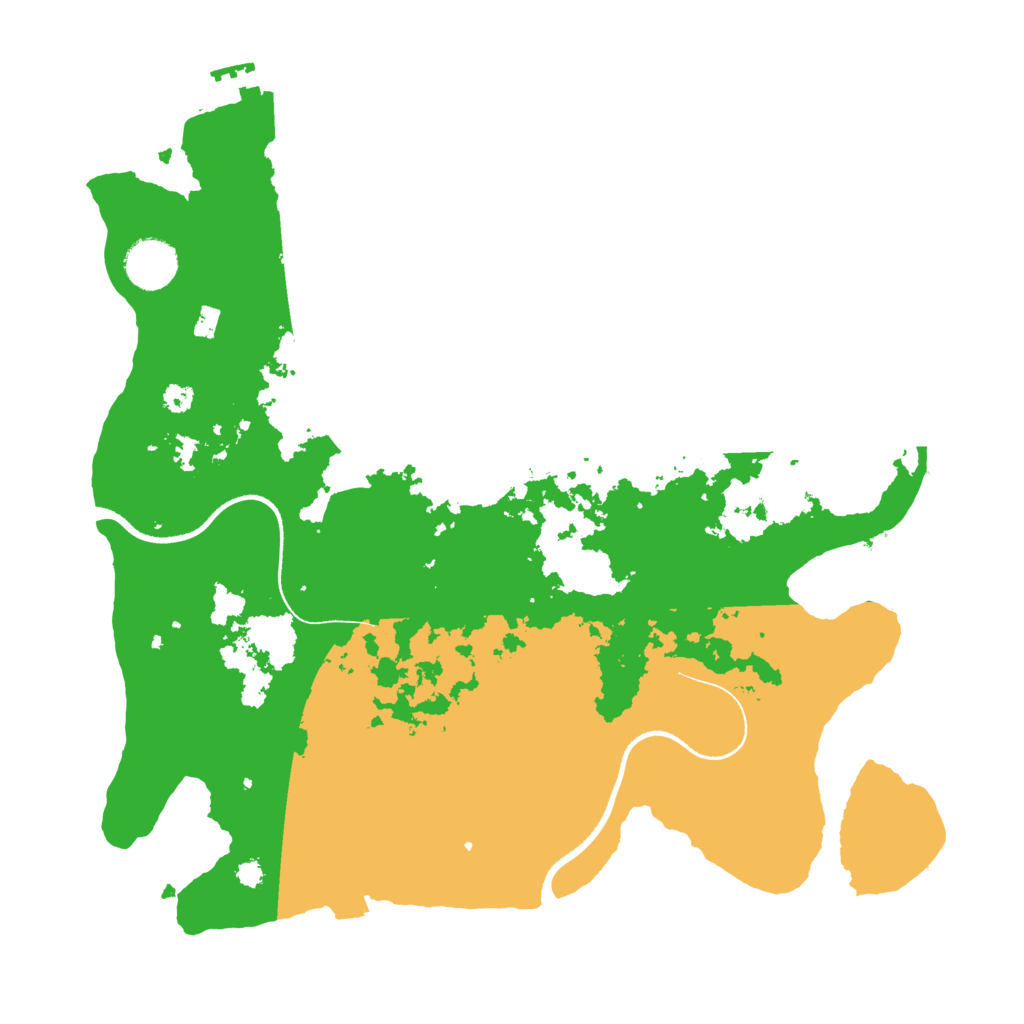 Biome Rust Map: Procedural Map, Size: 3500, Seed: 419879477
