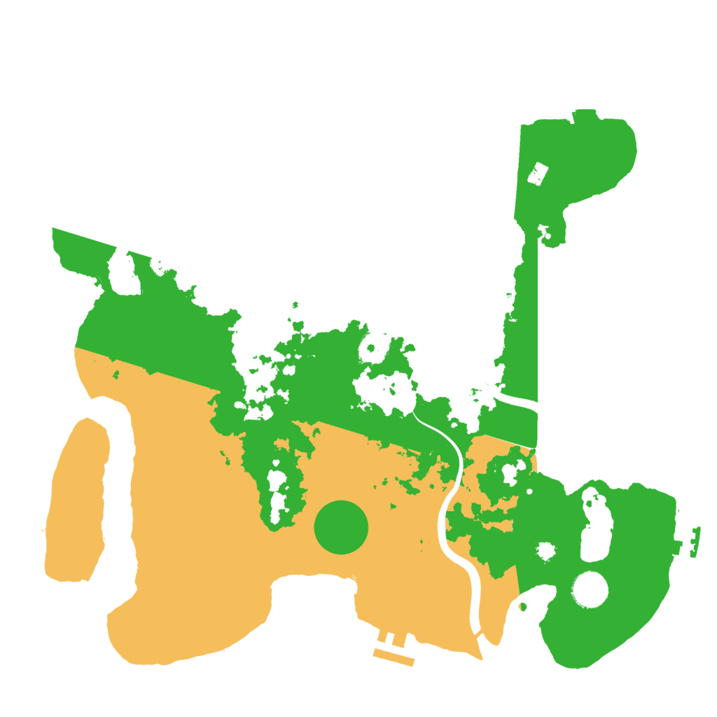 Biome Rust Map: Procedural Map, Size: 3500, Seed: 415721612