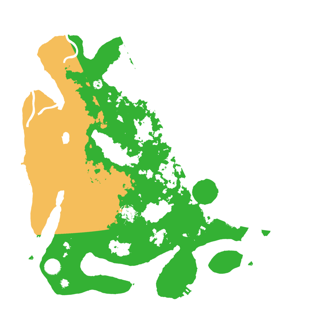 Biome Rust Map: Procedural Map, Size: 3500, Seed: 2027850514