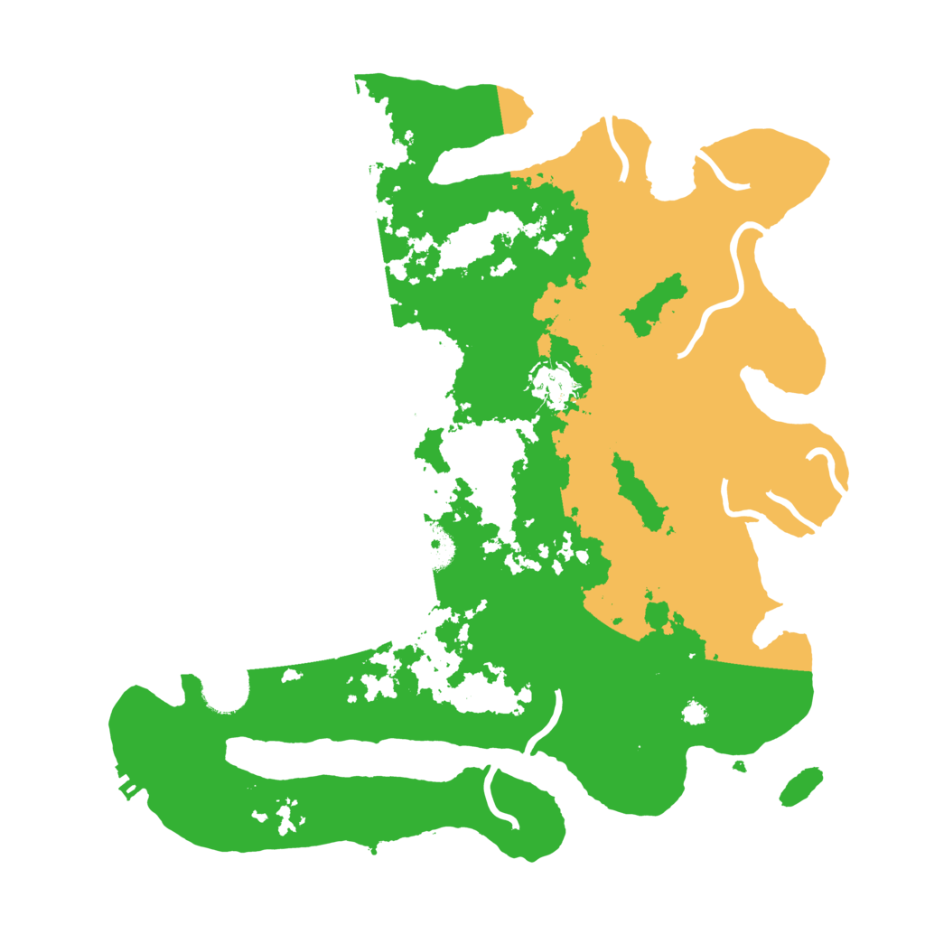 Biome Rust Map: Procedural Map, Size: 3500, Seed: 1956097065