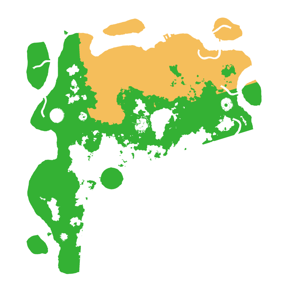 Biome Rust Map: Procedural Map, Size: 3600, Seed: 46128543